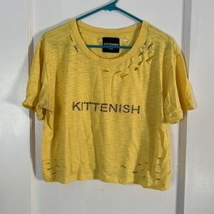 Kittenish crop tee
